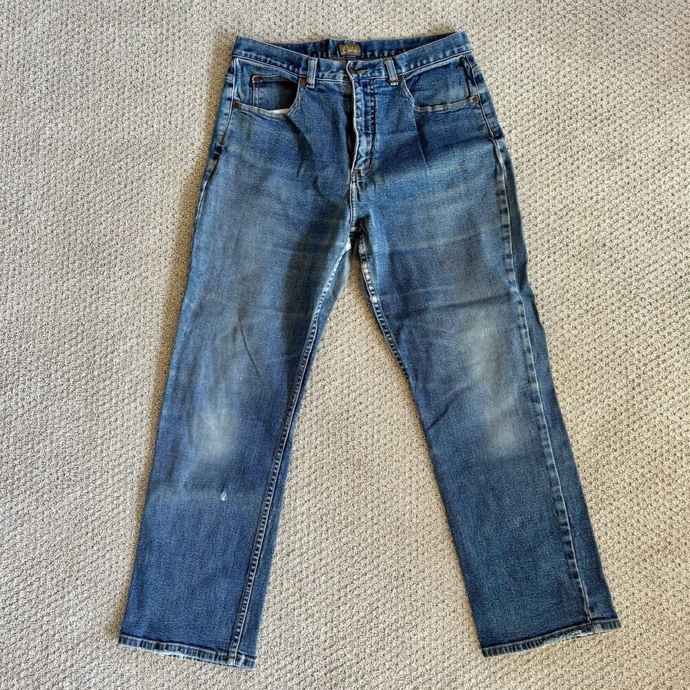 Caslon Womens Y2K Straight Leg Jeans 12 Petite 30x28 Blue Denim Cotton Stretch